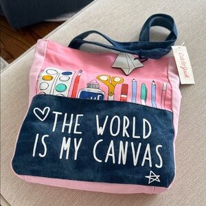 Cat & Jack Pink and Blue Kids Art Bag